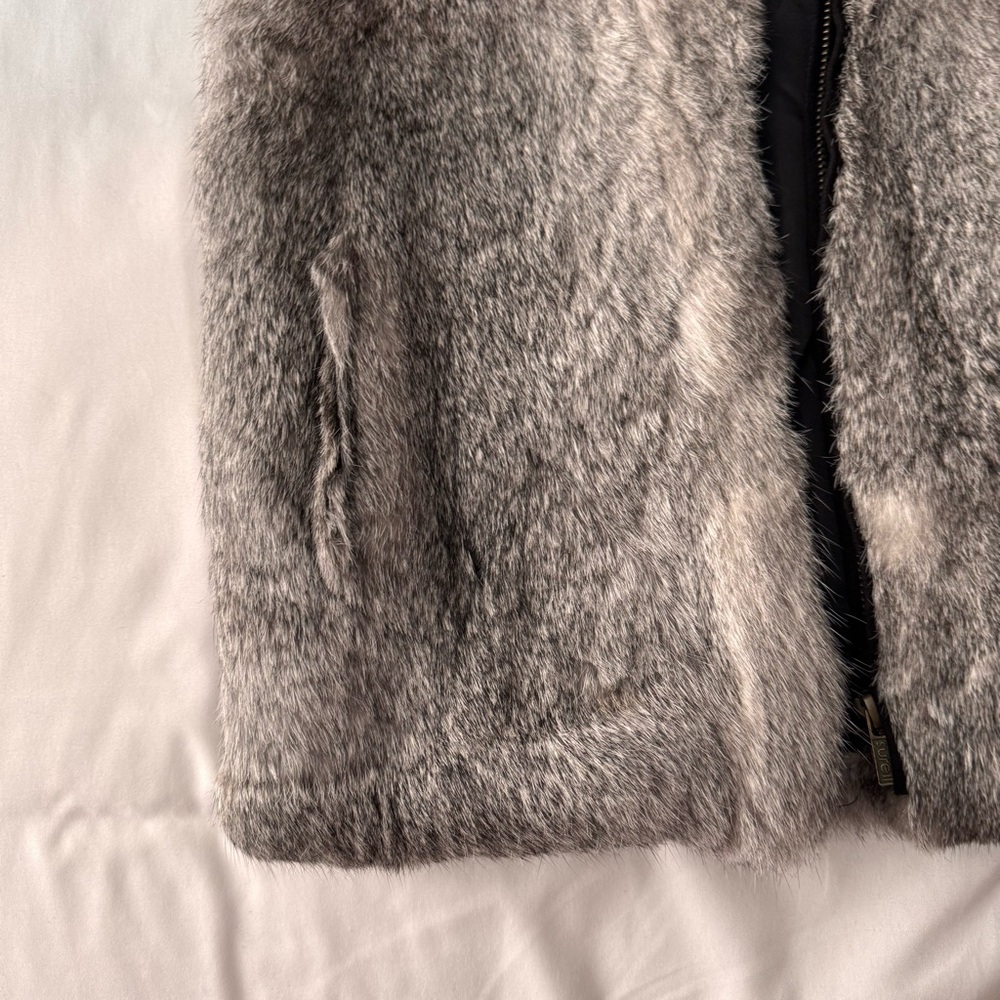 Surell Kids Rabbit Fur Vest - Picture 3 of 6